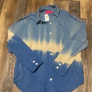 The Elder-Statesman cashmere and dip dye shirt NWT XS